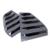 GOLF 4 Rear Window Louvers 1997-2003